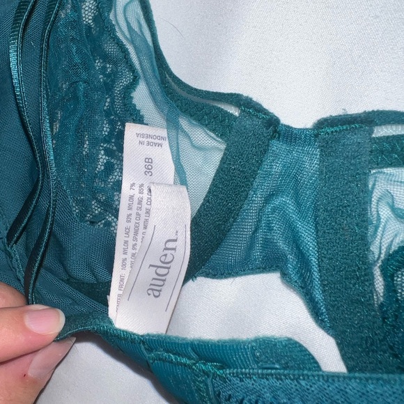AUDEN Lace Bra Cute Sext Blue Lifting With Underwire - Picture 4 of 4